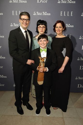 En famille, le réalisateur Mark Osborne, avec son fils l&#039;acteur Riley Osborne