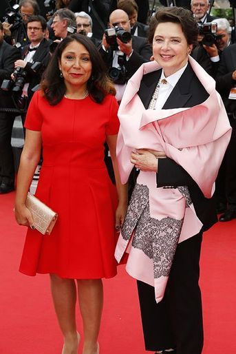 Haifaa al-Mansour et Isabella Rossellini à Cannes le 23 mai 2015