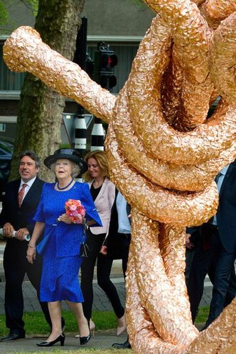 La princesse Beatrix des Pays-Bas inaugure l&#039;exposition ArtZuid à Amsterdam, le 22 mai 2015
