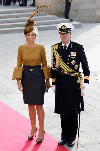 La princesse Maxima et le prince Willem-Alexander à Luxembourg, le 20 octobre 2012