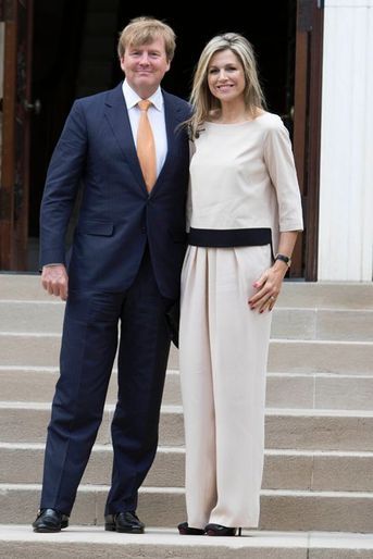 La reine Maxima et le roi Willem-Alexander à l&#039;ambassade des Pays-Bas à Washington, le 31 mai 2015