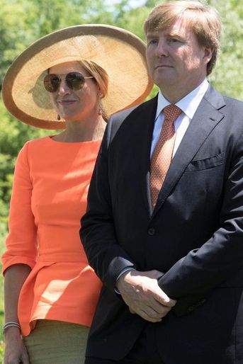 La reine Maxima et le roi Willem-Alexander au Frederik Meijer Gardens and Sculpture Park à Grand Rapids, le 2 juin 2015
