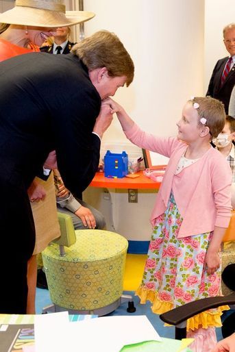 La reine Maxima et le roi Willem-Alexander au Helen DeVos Childrens Hospital à Grand Rapids, le 2 juin 2015