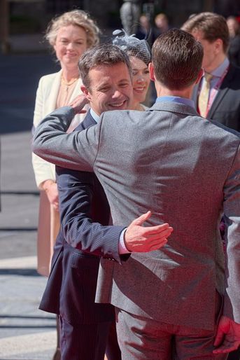 Les princes Frederik et Joachim de Danemark à Copenhague, le 5 juin 2015