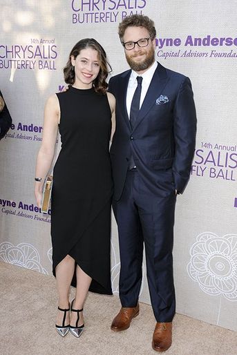 Seth Rogen et son épouse, Lauren Miller, à Los Angeles le 6 juin 2015