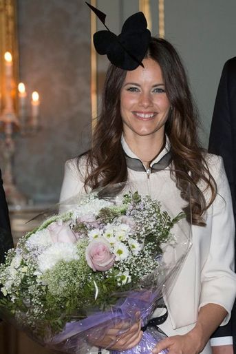 Sofia Hellqvist au Palais royal à Stockholm, le 17 mai 2015