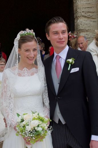 Caroline von Neipperg et Philippe de Limburg Stirum à Saint-Emilion, le 23 mai 2015