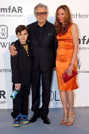 Harvey Keitel, son épouse Daphna Kastner et leur fils Roman