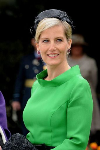 La comtesse Sophie de Wessex à Saint-Pierre-Port, capitale de Guernesey, le 9 mai 2015