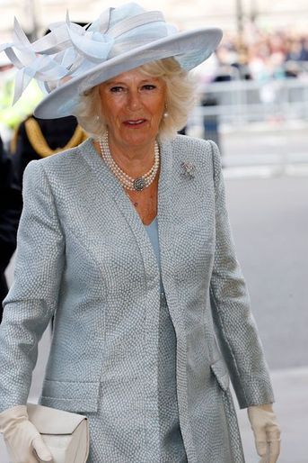 La duchesse de Cornouailles Camilla à l&#039;abbaye de Westminster, le 10 mai 2015