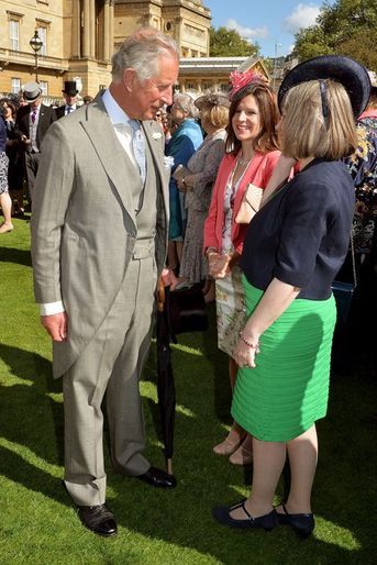 La prince Charles lors de la garden-party de Buckingham Palace à Londres, le 12 mai 2015