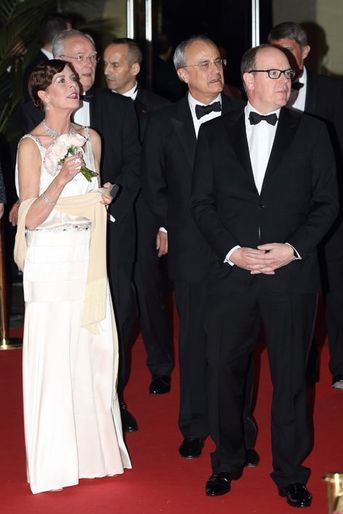 La princesse Caroline de Monaco au bal de la Rose à Monaco, le 28 mars 2015