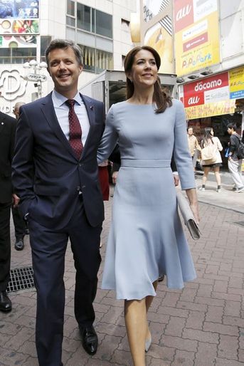 La princesse Mary avec le prince Frederik de Danemark à Tokyo, le 28 mars 2015
