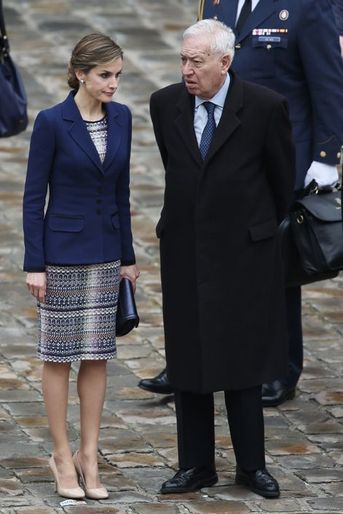 La reine Letizia d&#039;Espagne à Paris, le 24 mars 2015