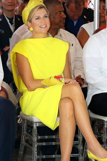La reine Maxima des Pays-Bas sur l&#039;île de Bonaire, le 30 avril 2015