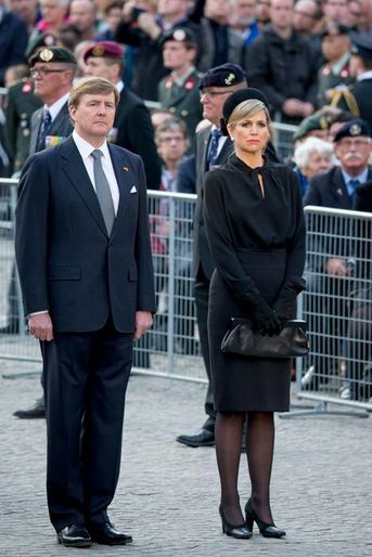 La reine Maxima et le roi Willem-Alexander des Pays-Bas à Amsterdam, le 4 mai 2015