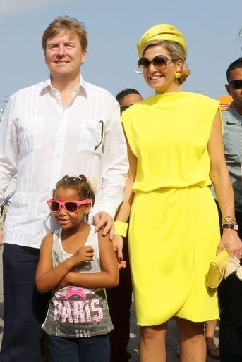 La reine Maxima et le roi Willem-Alexander sur l&#039;île de Bonaire, le 30 avril 2015