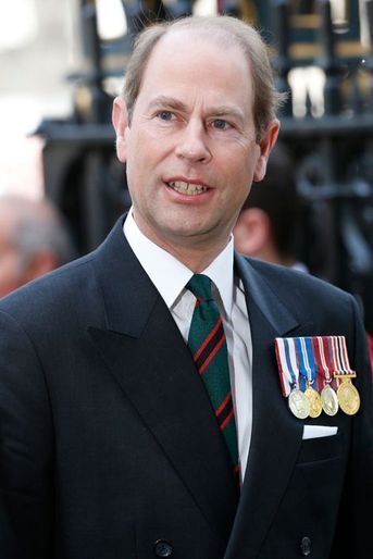 Le prince Edward à l&#039;abbaye de Westminster, le 10 mai 2015