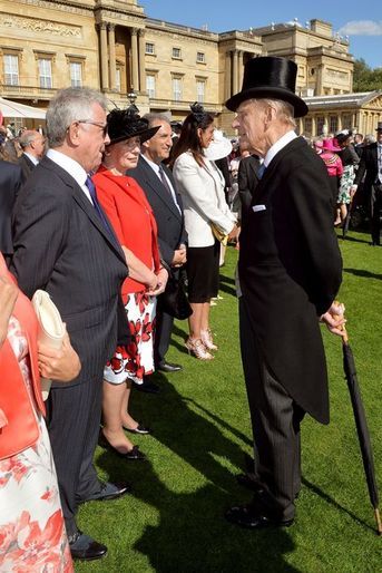 Le prince Philip lors de la garden-party de Buckingham Palace à Londres, le 12 mai 2015