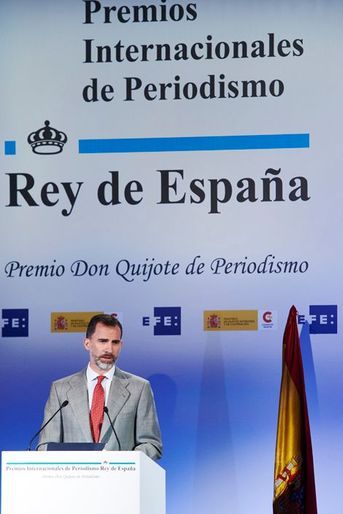 Le roi Felipe VI d'Espagne à Madrid, le 7 mai 2015
