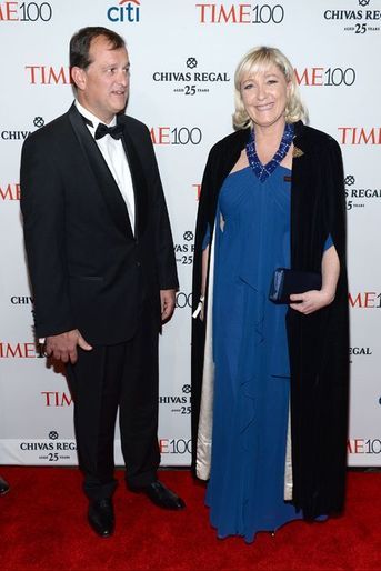 Louis Aliot et Marine Le Pen à New York le 21 avril 2015