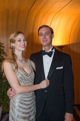 Beatrice Borromeo et Pierre Casiraghi au 61ème bal de la Rose à Monaco, le 28 mars 2015