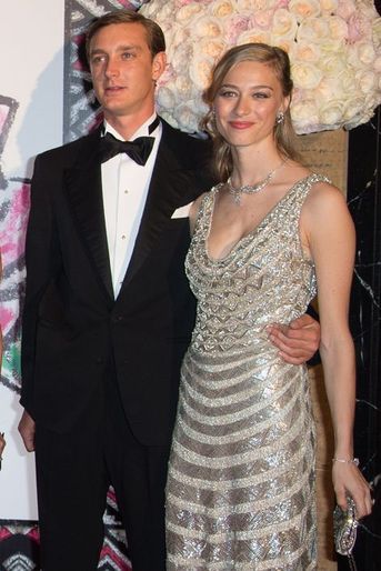 Beatrice Borromeo et Pierre Casiraghi au 61ème bal de la Rose à Monaco, le 28 mars 2015