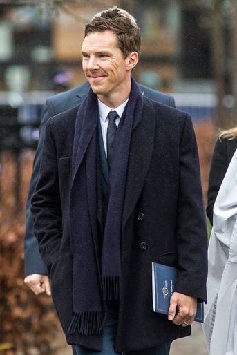 Benedict Cumberbatch à la cérémonie de ré-inhumation de Richard III à la cathédrale de Leicester, le 26 mars 2015