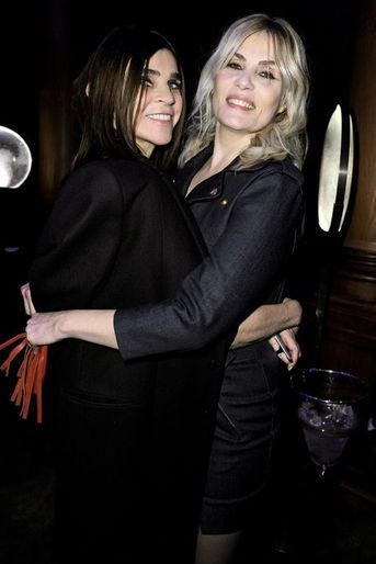 Emmanuelle Seigner et Carine Roitfeld à Paris le 7 mars 2015
