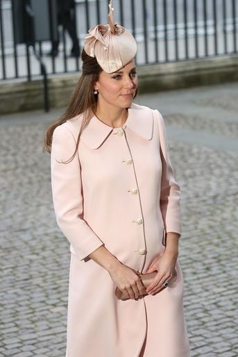 Kate arrive à l&#039;abbaye de Westminster à Londres pour le Commonwealth Observance service, le 9 mars 2015