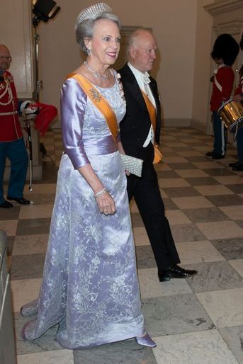 La princesse Benedikte de Danemark et son mari le prince Richard de Sayn-Wittgenstein-Berleburg à Copenhague, le 17 mars 2015