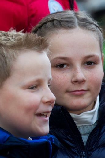 La princesse Ingrid-Alexandra et le prince Sverre-Magnus à Oslo, le 15 mars 2015  