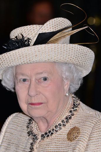 La reine Elizabeth II  à l&#039;abbaye de Westminster à Londres, le 9 mars 2015