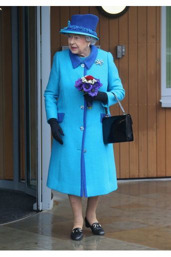 La reine Elizabeth II au Mémorial de la Bataille d’Angleterre à Capel-le-Ferne, le 26 mars 2015
