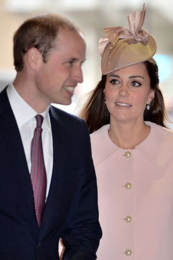 Le prince William et Kate à l&#039;abbaye de Westminster à Londres, le 9 mars 2015