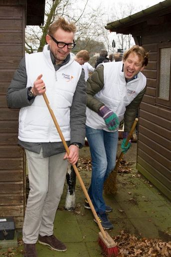 Les princes Bernhard et Floris participent à la journée des bénévoles à Barneveld, le 20 mars 2015