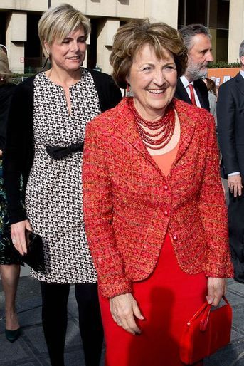 Les princesses Laurentien et Margriet des Pays-Bas à Bruxelles, le 31 mars 2015