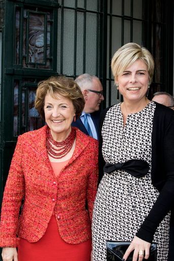 Les princesses Margriet et Laurentien des Pays-Bas à Bruxelles, le 31 mars 2015