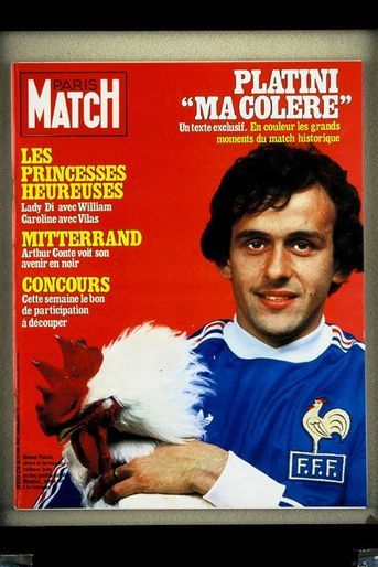 Michel Platini en couverture de "Paris Match" (1982)