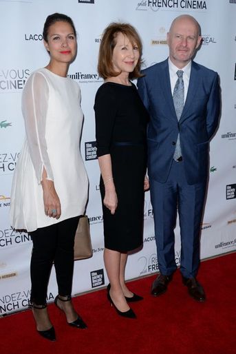 Nathalie Baye, avec Isabelle Giordano et Jean-Paul Salomé, à New York, le 6 mars 2015
