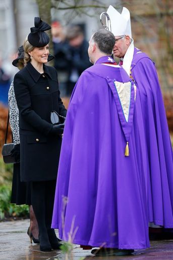 Sophie de Wessex à la cérémonie de ré-inhumation de Richard III à la cathédrale de Leicester, le 26 mars 2015