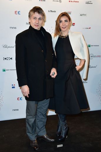 Stanislas Merhar et Clotilde Courau à Paris le 26 mars 2015