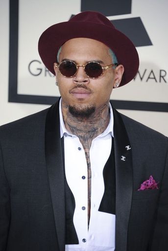 Chris Brown à Los Angeles le 8 février 2015