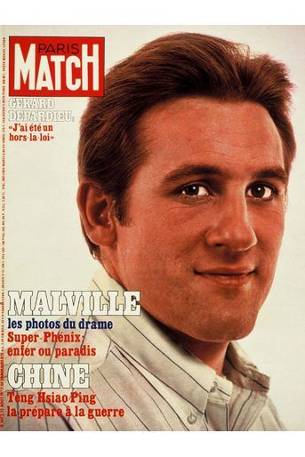 Gérard Depardieu pour la couverture du numéro 1472, le 12 août 1977