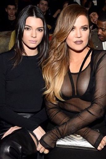 Kendall Jenner et Khloé Kardashian au défilé Kanye West pour Adidas, à New York le 12 février 2015