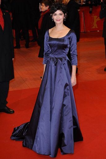 L'actrice Audrey Tautou en Prada lors du festival international du film de Berlin, le 5 février 2015
