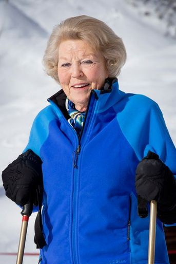 L&#039;ex-reine Beatrix à Lech, le 23 février 2015