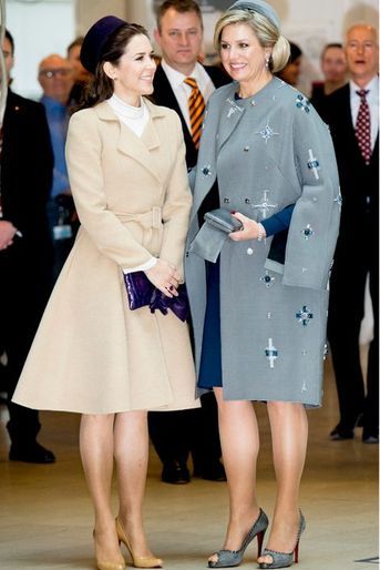 La princesse Mary de Danemark et la reine Maxima des Pays-Bas, le 17 mars 2015