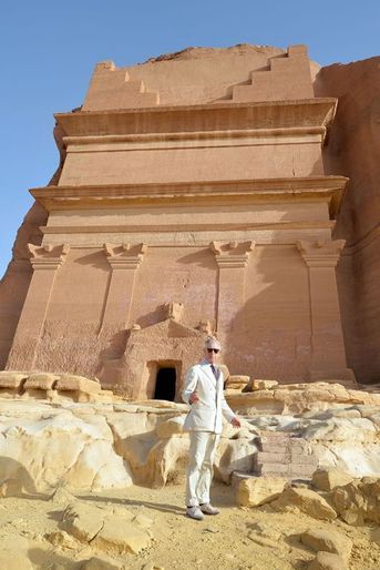 Le prince Charles visite le site de Al-&#039;Ula en Arabie Saoudite, le 11 février 2015
