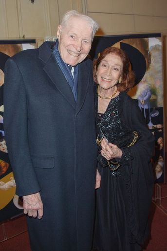 Le professeur Cabrol et sa femme au gala Enfance Majuscule à Paris, le 9 mars 2015